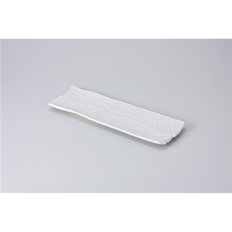 古林陶器 さんま皿 白楽32cm長皿 614630261 1個（ご注文単位1個）【直送品】