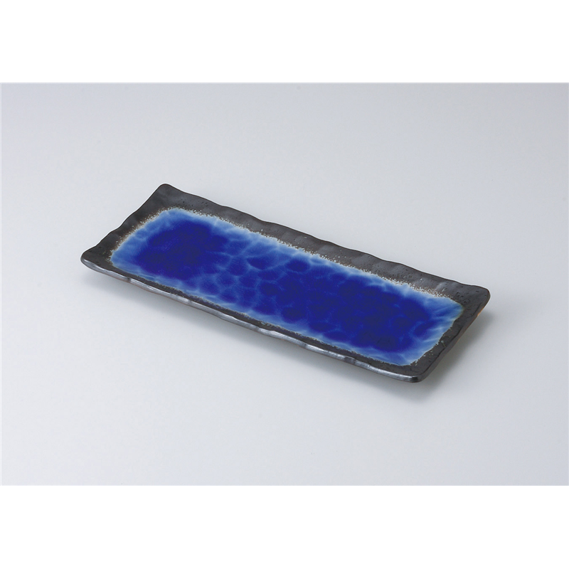 古林陶器 さんま皿 深海(ブルー)さんま皿 514710154 1個（ご注文単位1個）【直送品】