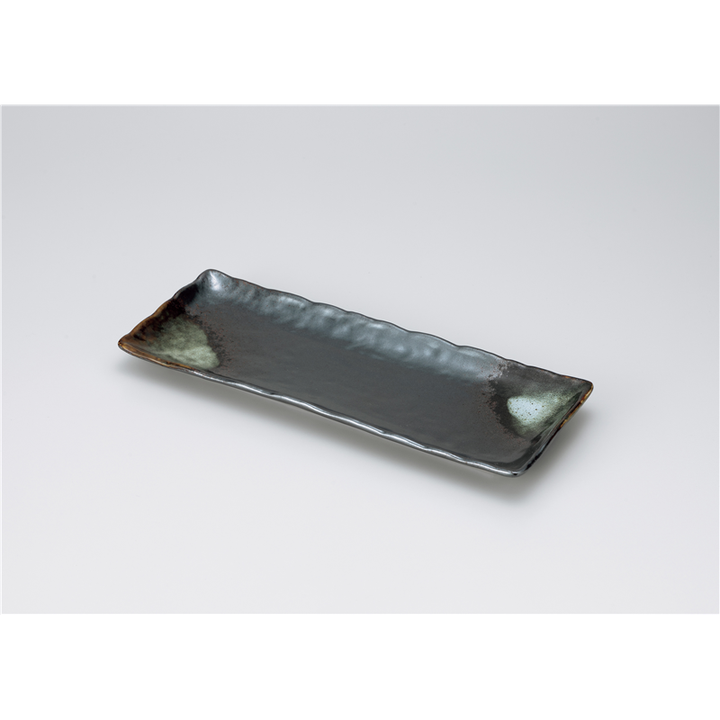 古林陶器 さんま皿 うのふ吹長皿 1314910374 1個（ご注文単位1個）【直送品】