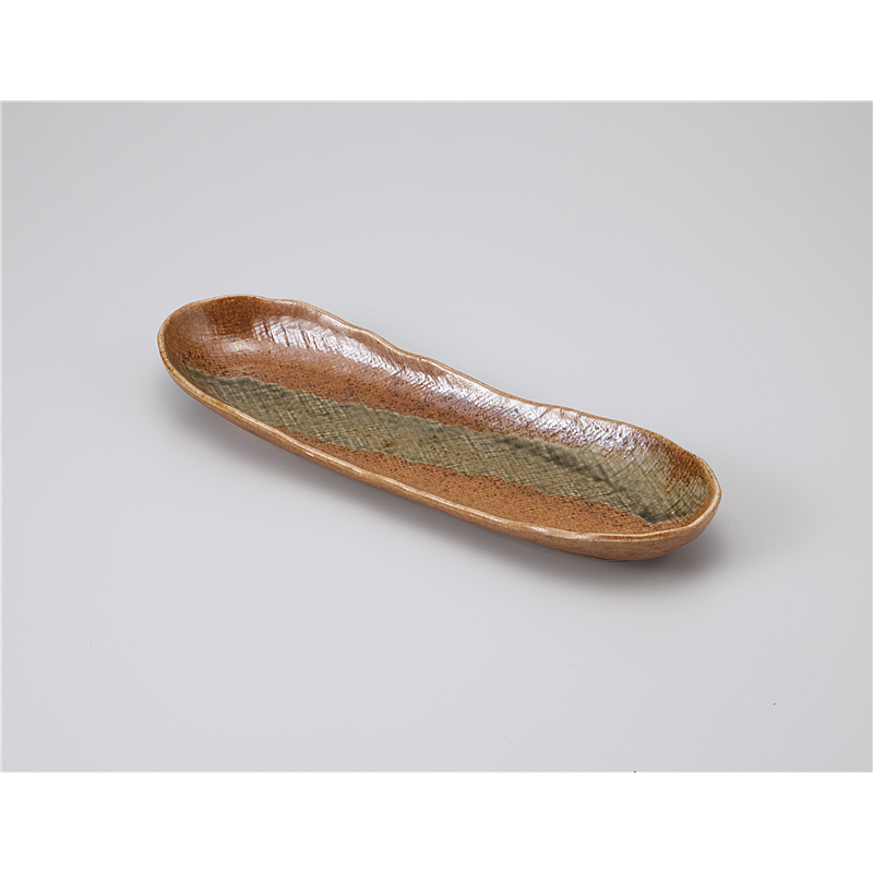 古林陶器 さんま皿 伊賀 舟形長皿 1115830240 1個（ご注文単位1個）【直送品】
