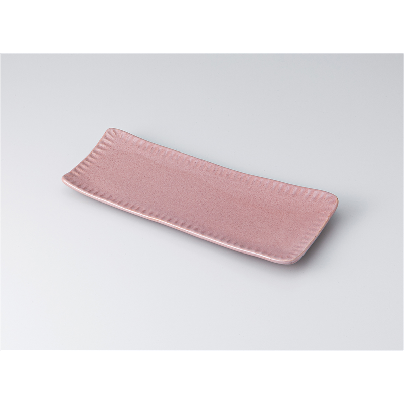 古林陶器 さんま皿 MINOソギサンマ皿 ピンク 1315040301 1個（ご注文単位1個）【直送品】