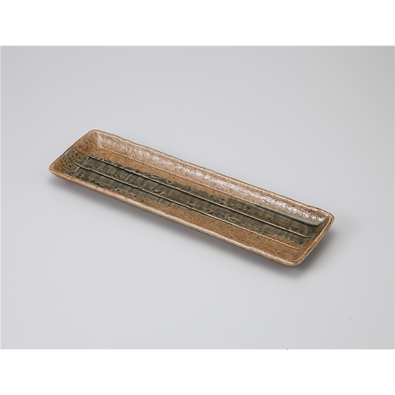 古林陶器 さんま皿 伊賀 長角皿(大) 1116150140 1個（ご注文単位1個）【直送品】