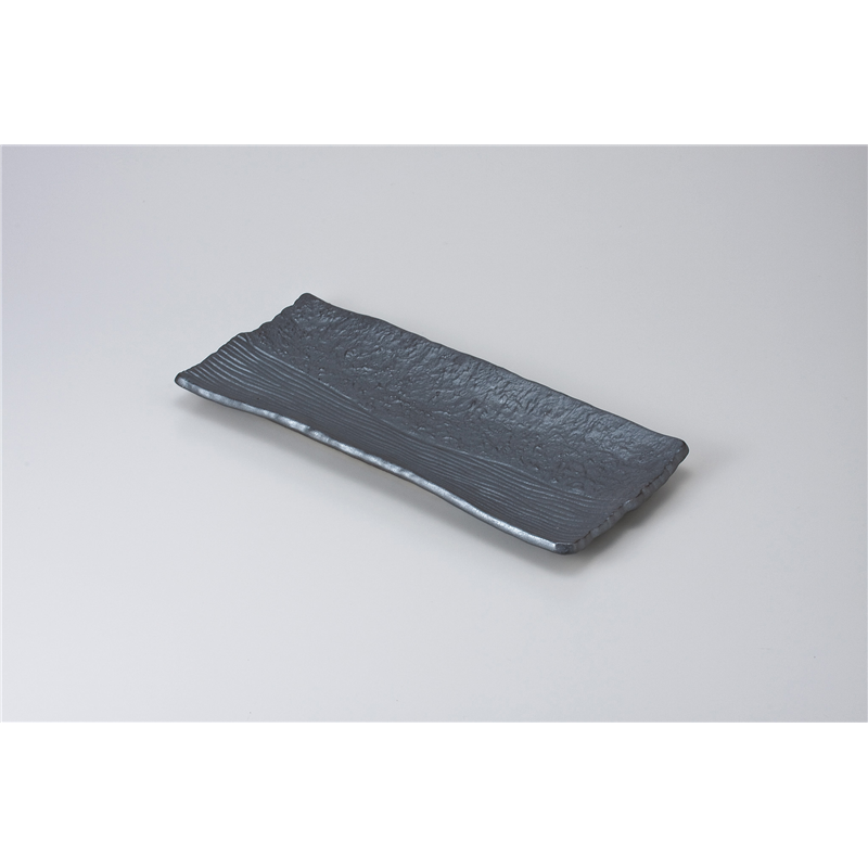 古林陶器 ほっけ皿 黒楽32cmホッケ皿 615120361 1個（ご注文単位1個）【直送品】