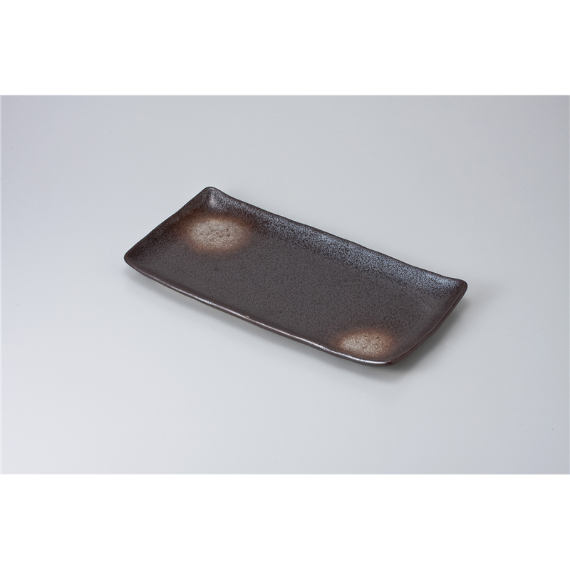 古林陶器 ほっけ皿 チョコ水晶ホッケ皿 615150147 1個（ご注文単位1個）【直送品】