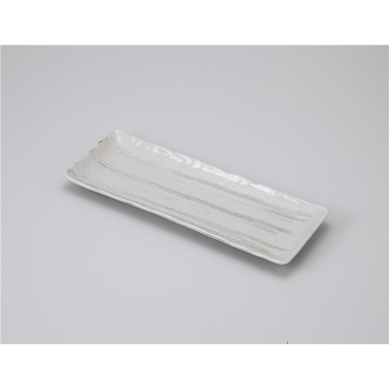 古林陶器 ほっけ皿 茶がすり長皿 1116150370 1個（ご注文単位1個）【直送品】