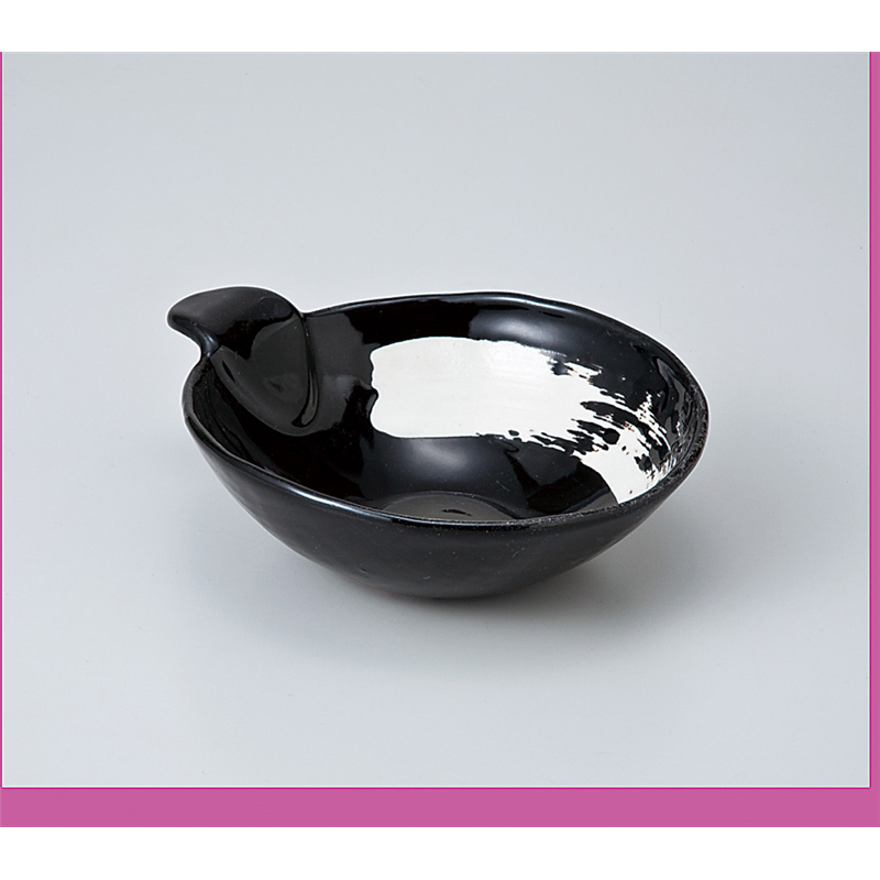 古林陶器 呑水 刷毛目軽かる呑水(黒) 714860174 1個（ご注文単位1個）【直送品】