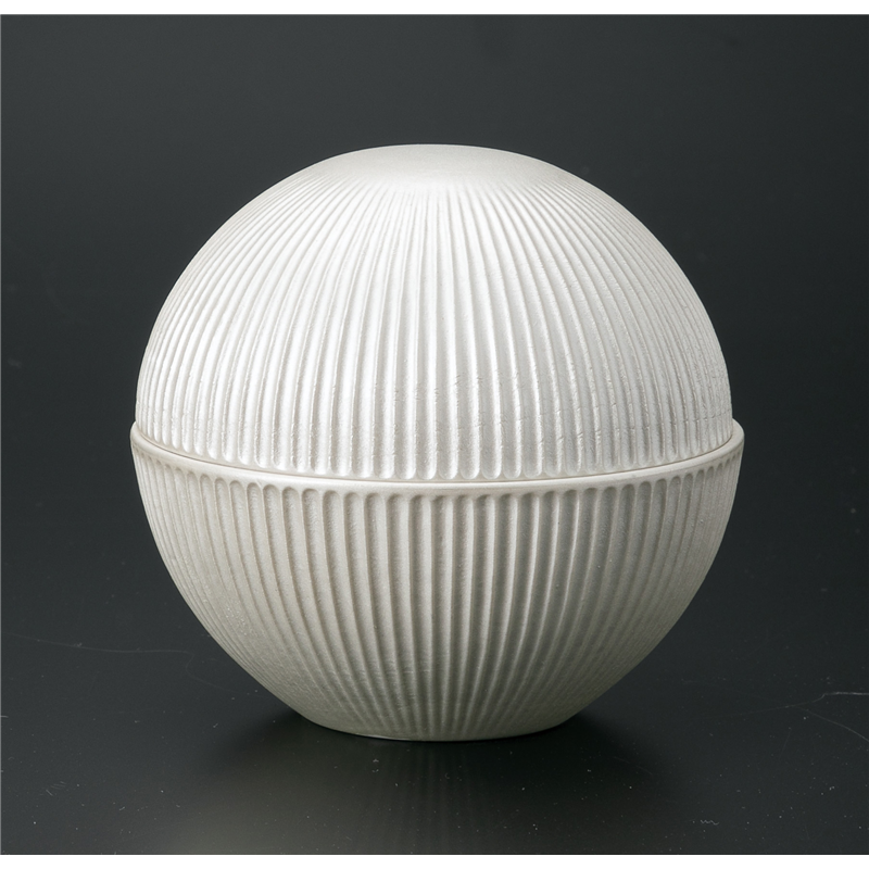 古林陶器 蓋物特選 シルバーしのぎ丸蓋物 1116820105 1個（ご注文単位1個）【直送品】