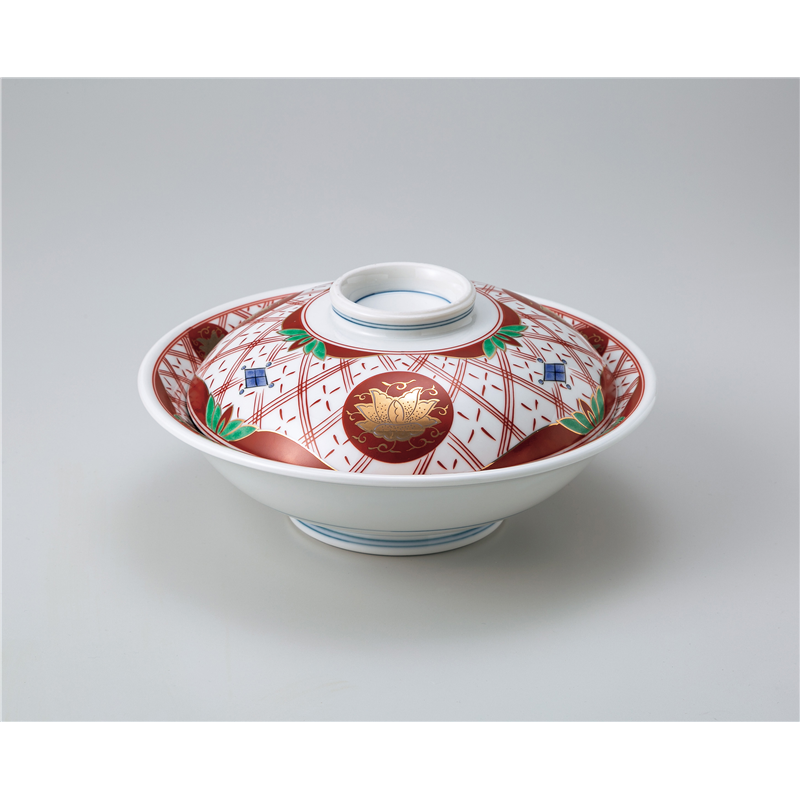 古林陶器 蓋物特選 華陽紋7.0骨むし 1217320405 1個（ご注文単位1個）【直送品】