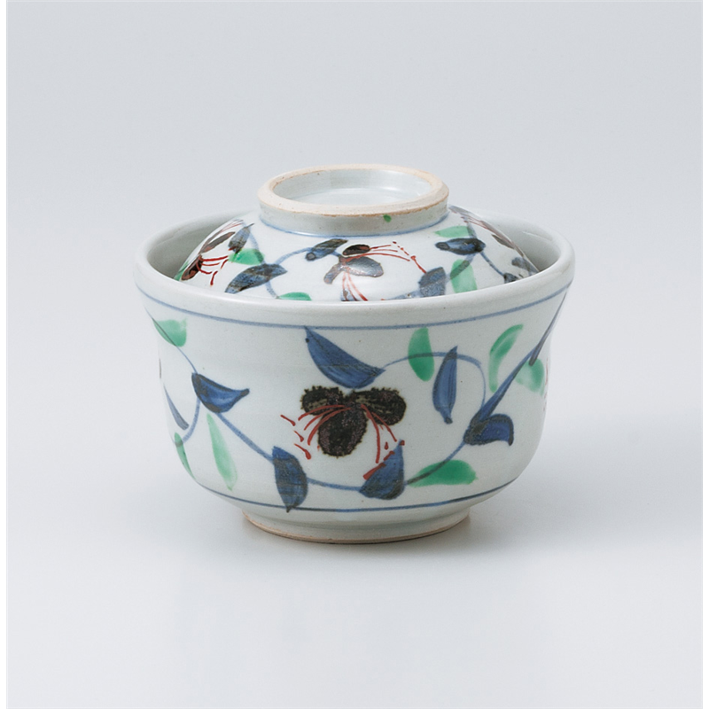 古林陶器 蓋物 唐草円菓子碗 916930325 1個（ご注文単位1個）【直送品】