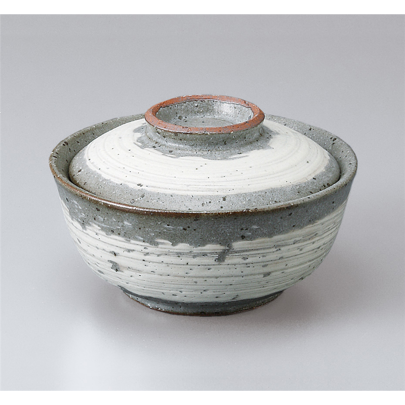 古林陶器 蓋物 粉引刷毛煮物碗 501540325 1個（ご注文単位1個）【直送品】