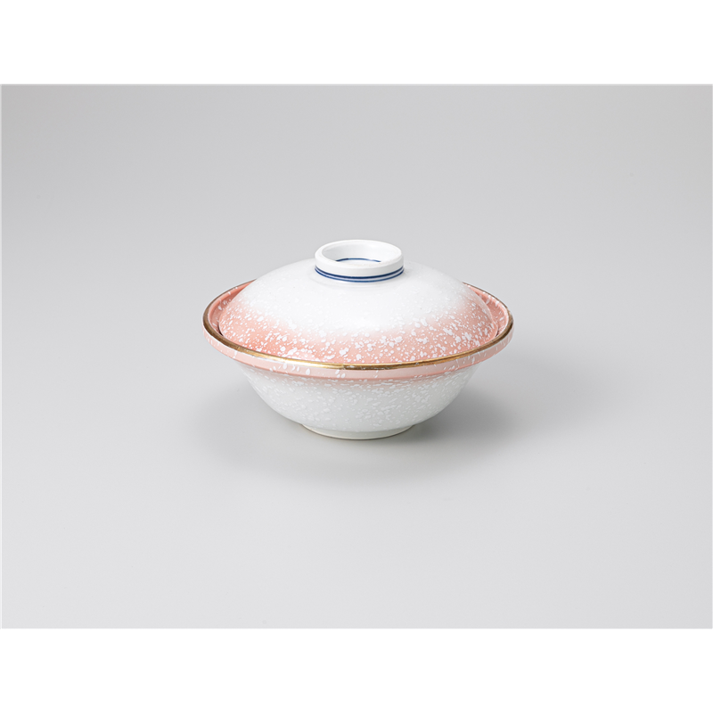 古林陶器 蓋物 ピンク吹蓋向 1217330474 1個（ご注文単位1個）【直送品】