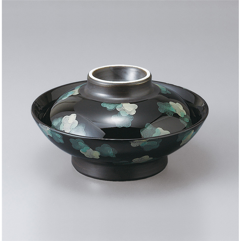 古林陶器 蓋物 花紋ちらし蓋向 501450460 1個（ご注文単位1個）【直送品】