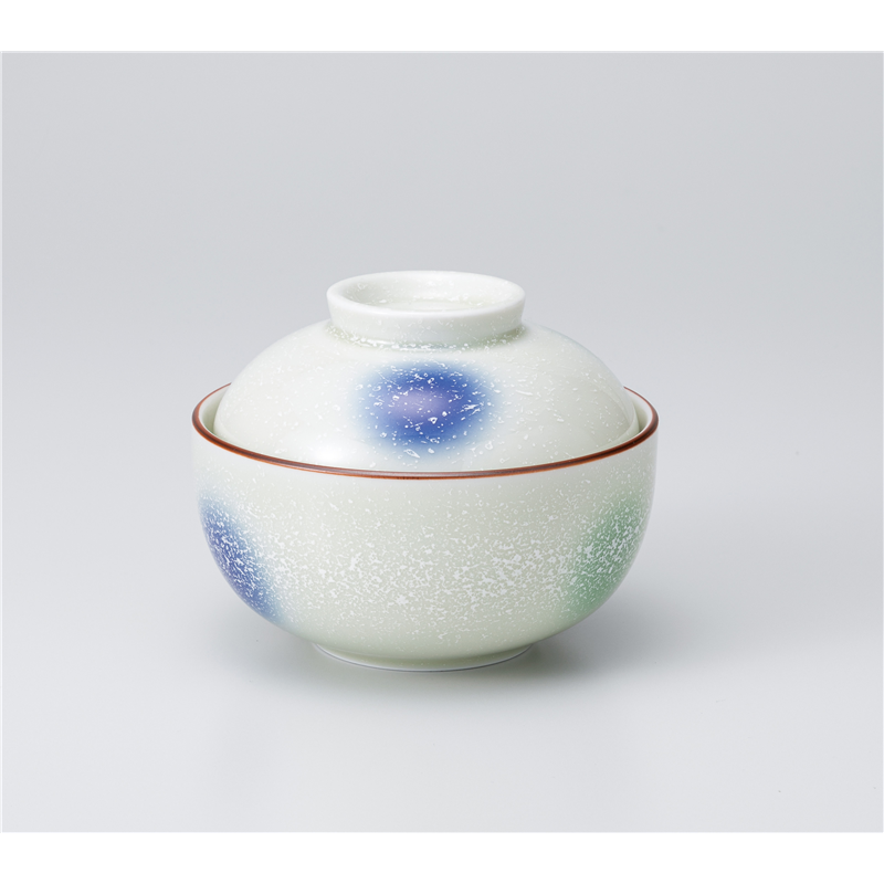 古林陶器 蓋物 三色吹 煮物碗 1117130551 1個（ご注文単位1個）【直送品】