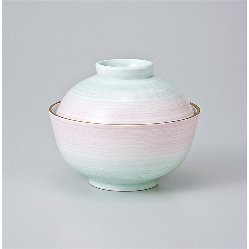 古林陶器 蓋物 白刷毛目二色吹煮物碗 715420405 1個（ご注文単位1個）【直送品】