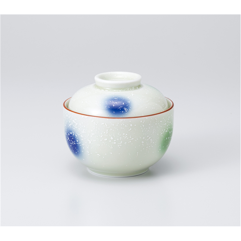 古林陶器 蓋物 三色吹 小煮物碗 1117030551 1個（ご注文単位1個）【直送品】