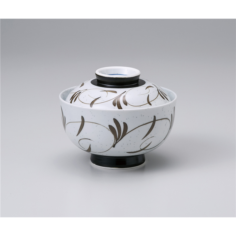 古林陶器 蓋物 梨地唐草円菓子碗 1016910270 1個（ご注文単位1個）【直送品】