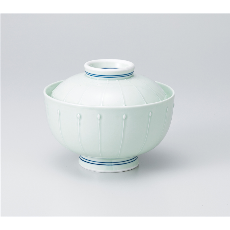 古林陶器 蓋物 ヒワ磁一珍十草 円菓子碗 1117140478 1個（ご注文単位1個）【直送品】