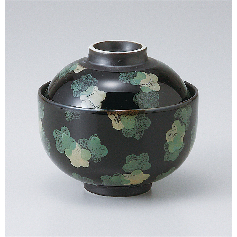 古林陶器 蓋物 花紋ちらし円菓子碗 501740260 1個（ご注文単位1個）【直送品】