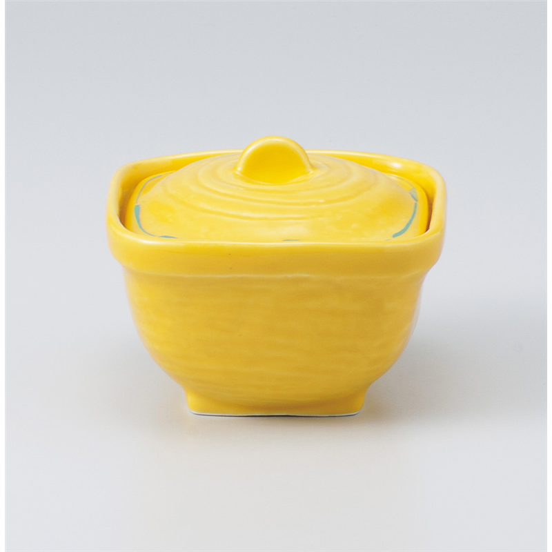 古林陶器 蓋物 黄輝角煮物碗 916930570 1個（ご注文単位1個）【直送品】