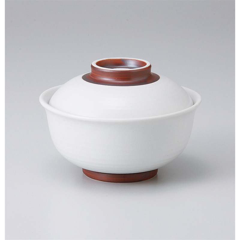 古林陶器 蓋物 白化粧 反り型円菓子碗 501650660 1個（ご注文単位1個）【直送品】
