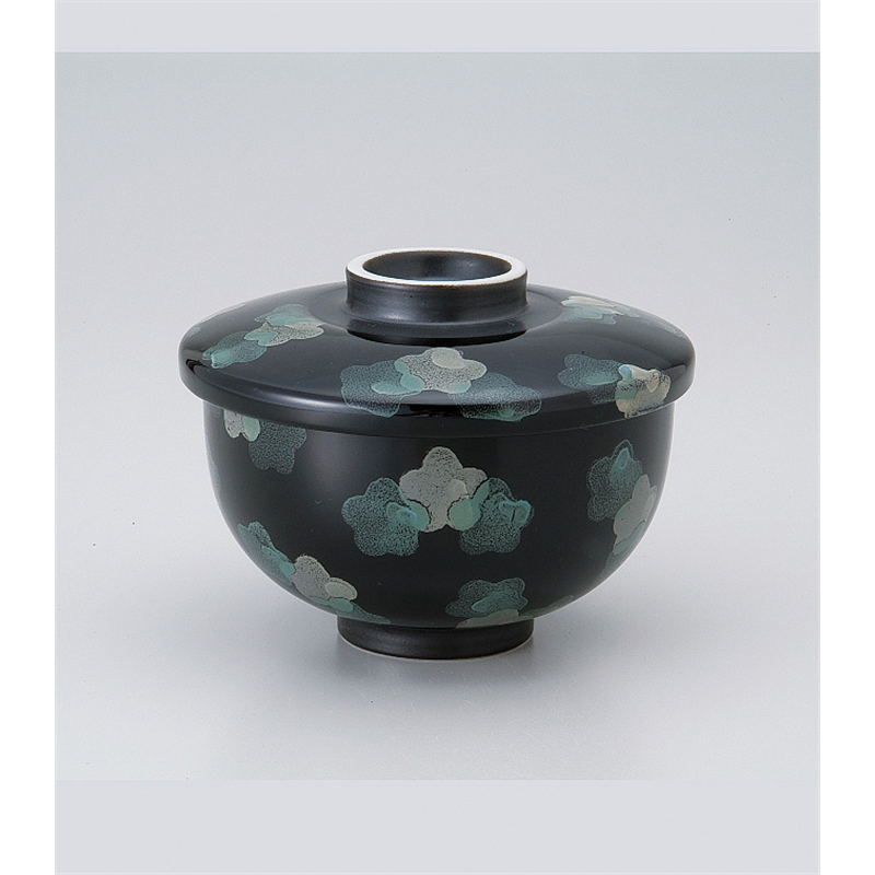 古林陶器 蒸椀 花紋ちらしむし碗(大) 515750360 1個（ご注文単位1個）【直送品】