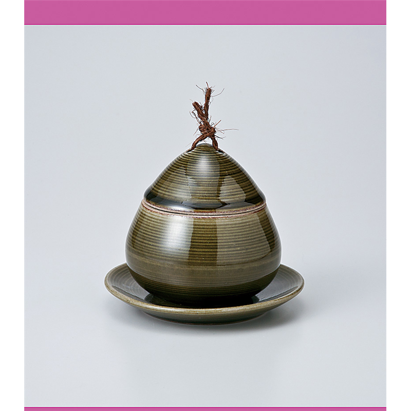 古林陶器 蒸椀 織部くり蒸 小 715810325 1個（ご注文単位1個）【直送品】