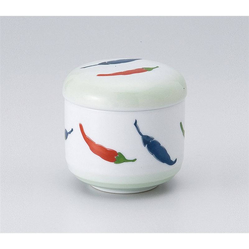 古林陶器 蒸椀 ヒワ吹唐辛子丸むし碗 515720847 1個（ご注文単位1個）【直送品】