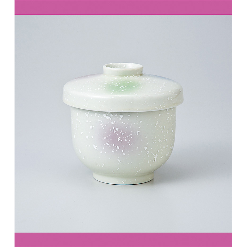 古林陶器 蒸椀 並形蒸碗(中)三色吹(115-09) 715820451 1個（ご注文単位1個）【直送品】