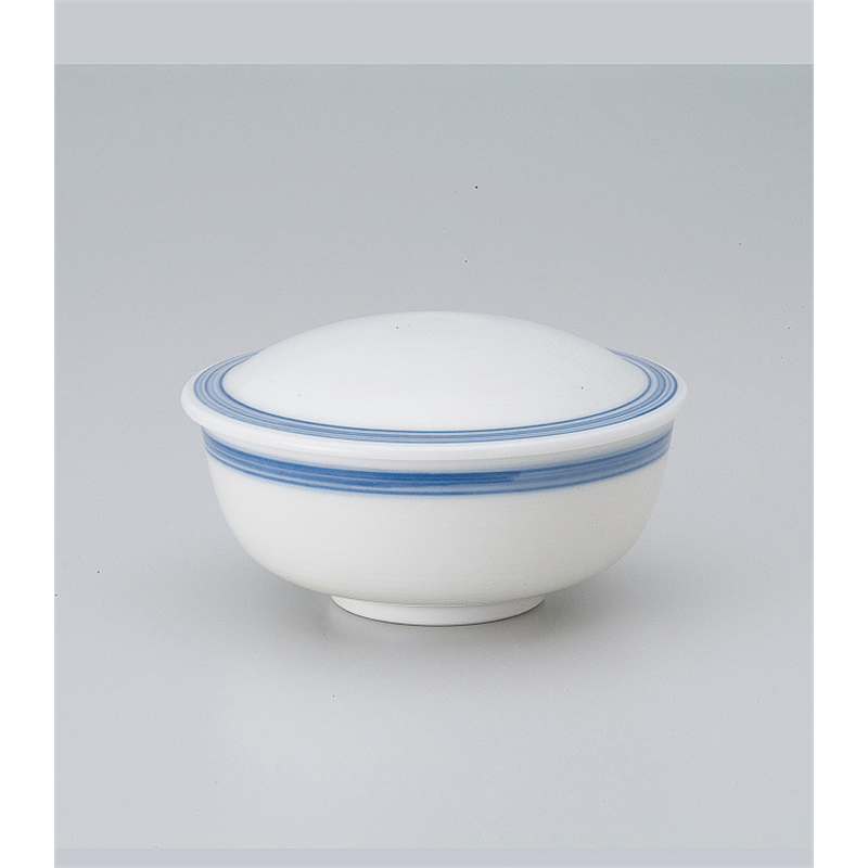 古林陶器 蒸椀 呉須ライン平むし碗 515750674 1個（ご注文単位1個）【直送品】