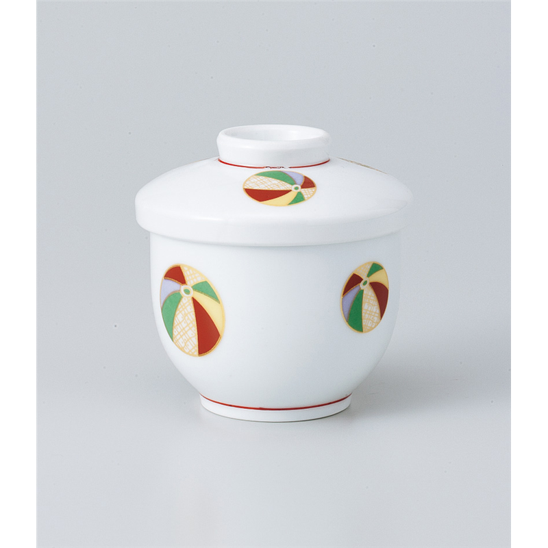古林陶器 蒸椀 白磁強化夢風船むし碗(小) 816610247 1個（ご注文単位1個）【直送品】