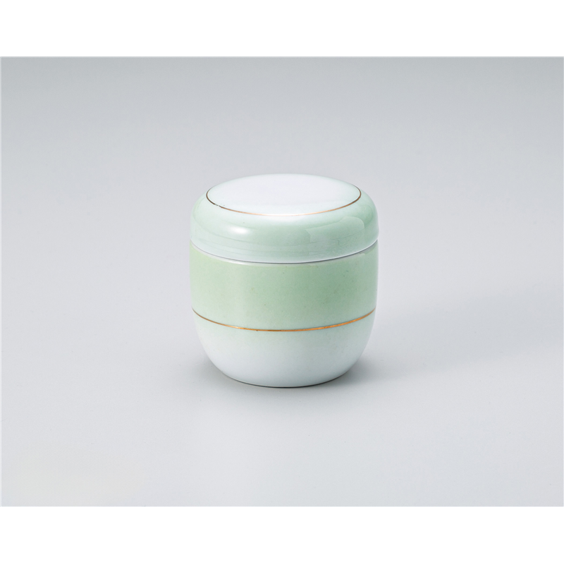 古林陶器 蒸椀 ヒワ吹金線夏目形小むし碗 1316420451 1個（ご注文単位1個）【直送品】