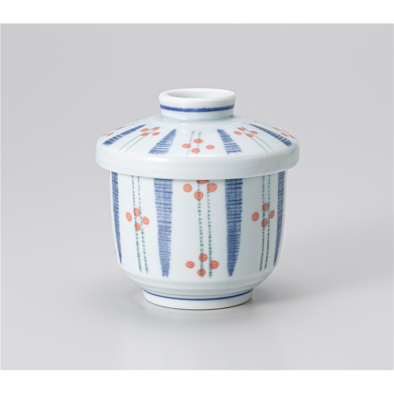 古林陶器 蒸椀 梅十草 むし碗 1217540551 1個（ご注文単位1個）【直送品】