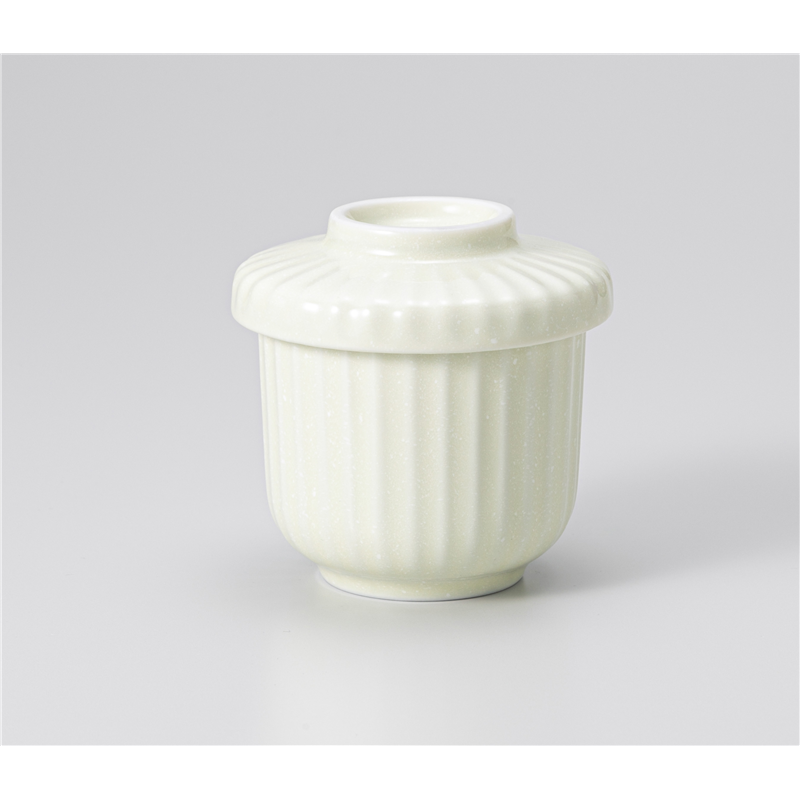 古林陶器 蒸椀 ヒワレモン彫十草小むし碗 1217950247 1個（ご注文単位1個）【直送品】