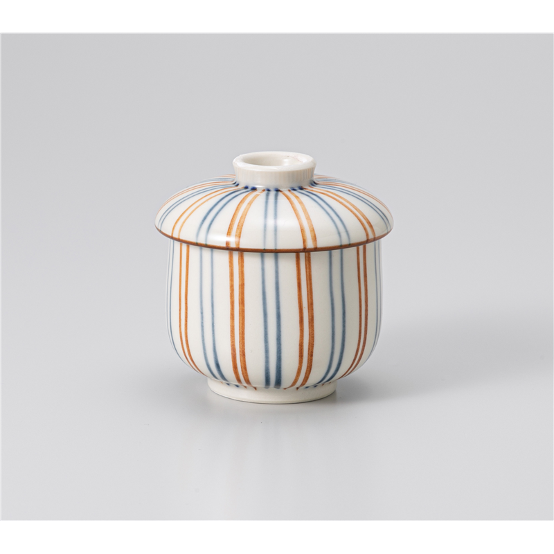 古林陶器 蒸椀 二色十草むし碗 1217720574 1個（ご注文単位1個）【直送品】