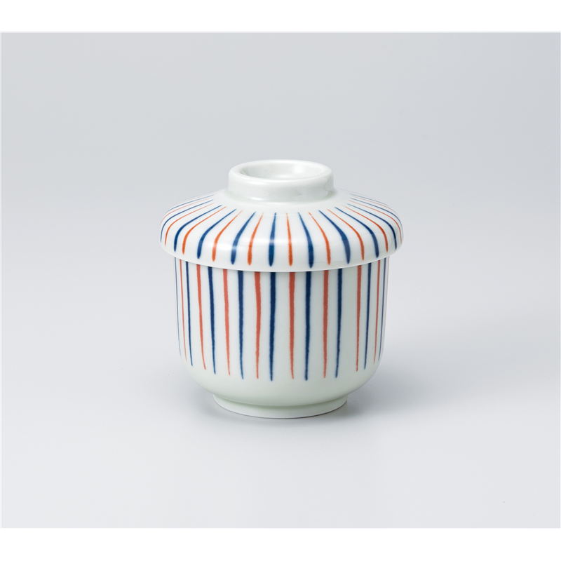 古林陶器 蒸椀 新二色十草むし碗 1117530525 1個（ご注文単位1個）【直送品】