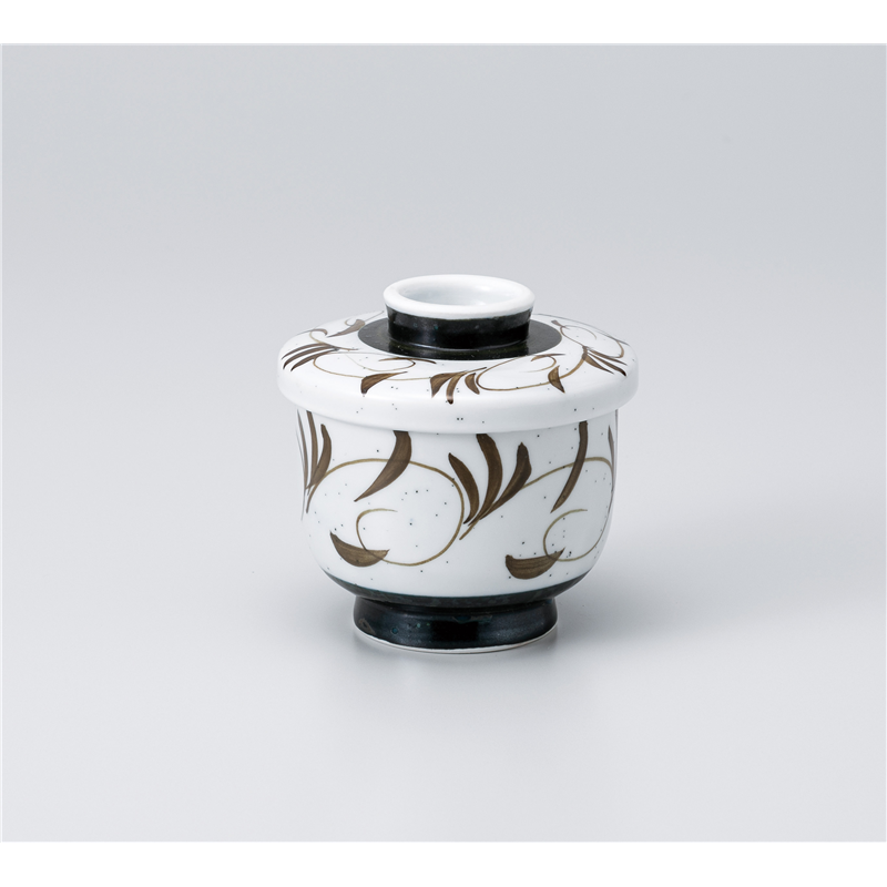 古林陶器 蒸椀 梨地唐草高台むし碗 1117840270 1個（ご注文単位1個）【直送品】