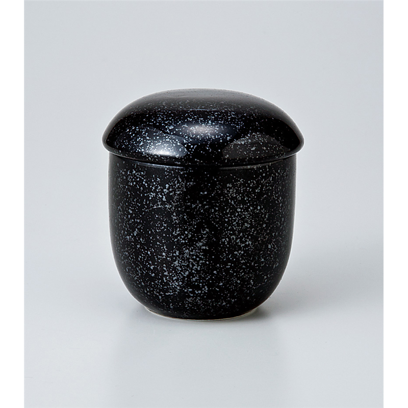 古林陶器 蒸椀 黒ミニ丸むし碗 716030615 1個（ご注文単位1個）【直送品】