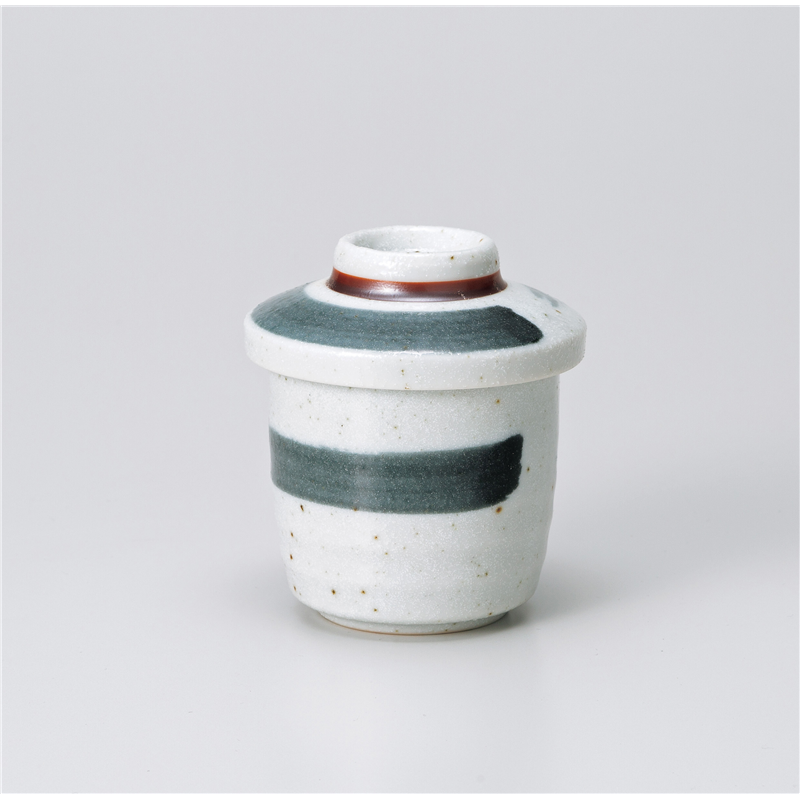 古林陶器 蒸椀 黒刷毛梨地ミニむし碗 1117950125 1個（ご注文単位1個）【直送品】