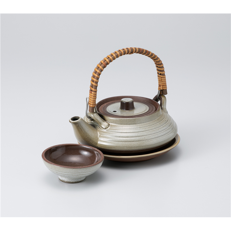 古林陶器 土瓶蒸し 平型土瓶むし(DE15) 1118110484 1個（ご注文単位1個）【直送品】