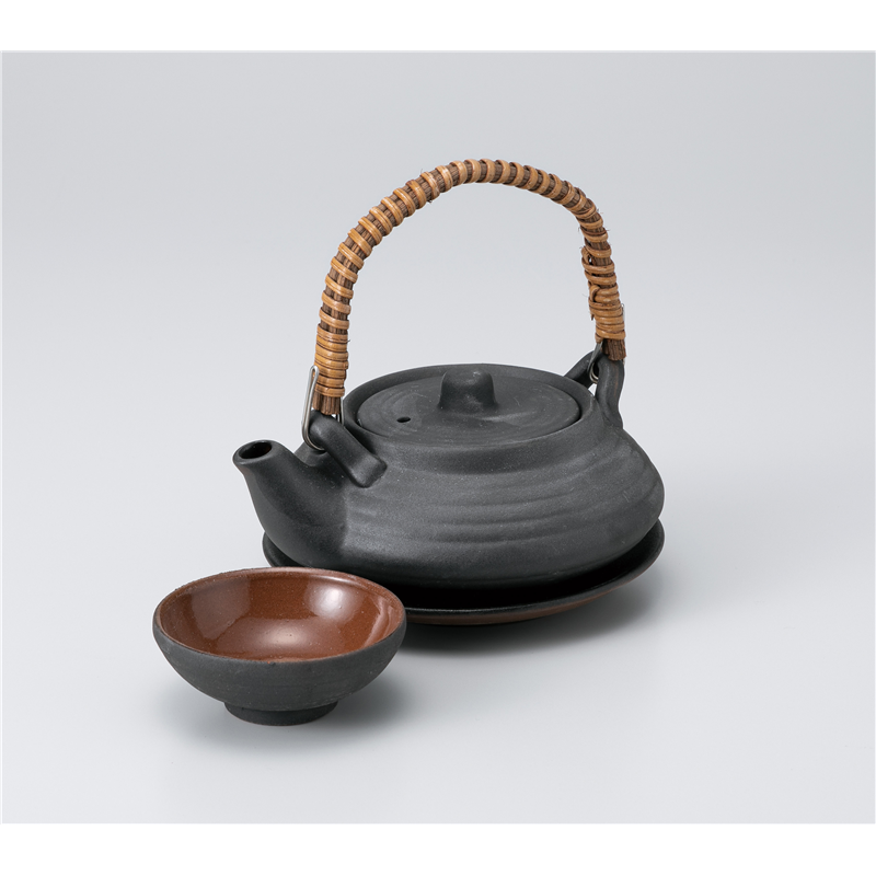 古林陶器 土瓶蒸し 平型土瓶むし(DE5) 1118110384 1個（ご注文単位1個）【直送品】