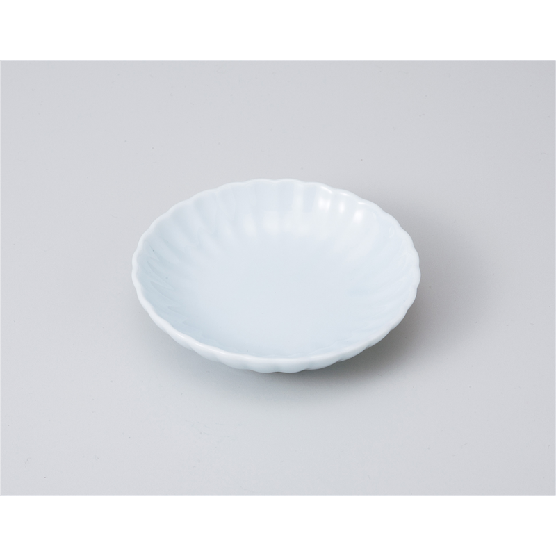 古林陶器 小皿 青磁菊型 丸3.0皿 1019030360 1個（ご注文単位1個）【直送品】