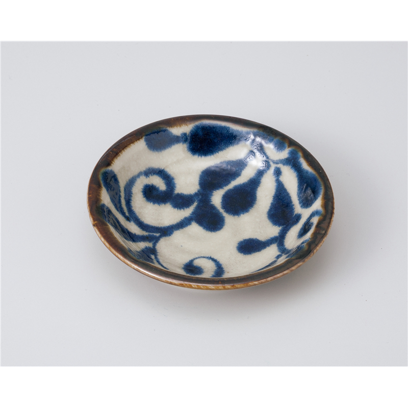 古林陶器 小皿 琉球るり唐草3.0皿 1018960361 1個（ご注文単位1個）【直送品】