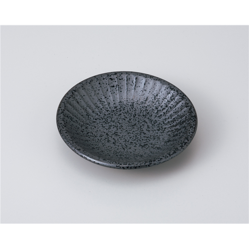 古林陶器 小皿 ソギいぶし黒小皿 1018960451 1個（ご注文単位1個）【直送品】