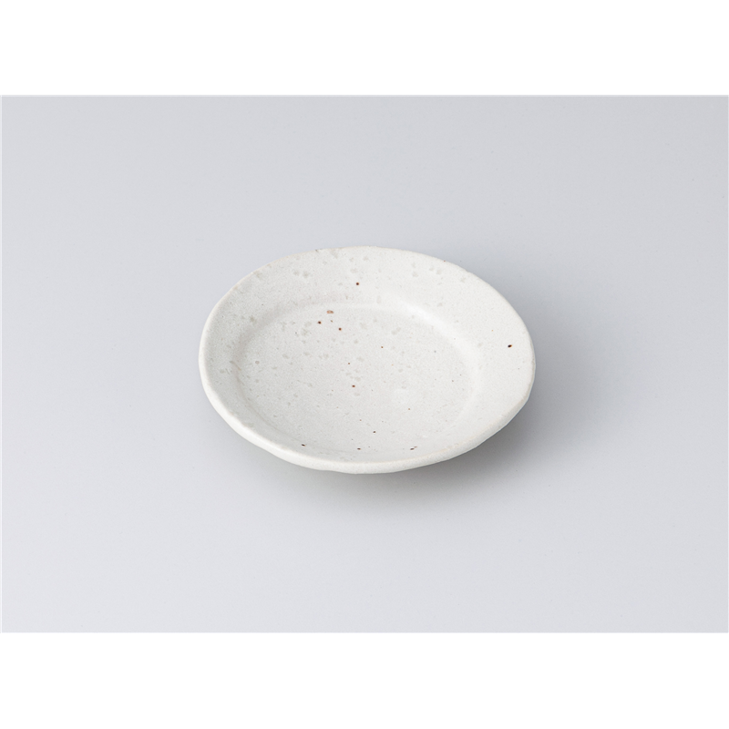 古林陶器 小皿 白マット 変形小皿 1317130631 1個（ご注文単位1個）【直送品】