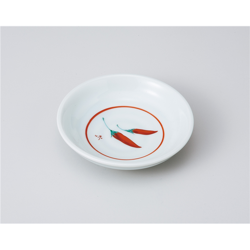 古林陶器 小皿 青磁とうがらし3.0皿 1019110406 1個（ご注文単位1個）【直送品】