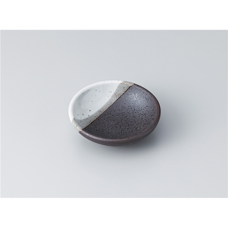 古林陶器 小皿 白御影黒8.3cm小皿 1317220224 1個（ご注文単位1個）【直送品】