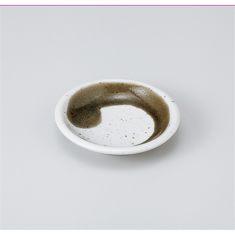 古林陶器 小皿 白志野織部流し3.0玉皿 918870479 1個（ご注文単位1個）【直送品】