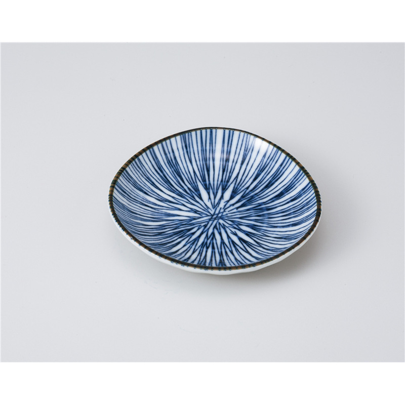 古林陶器 小皿 細十草 三角3.0小皿 1019120460 1個（ご注文単位1個）【直送品】