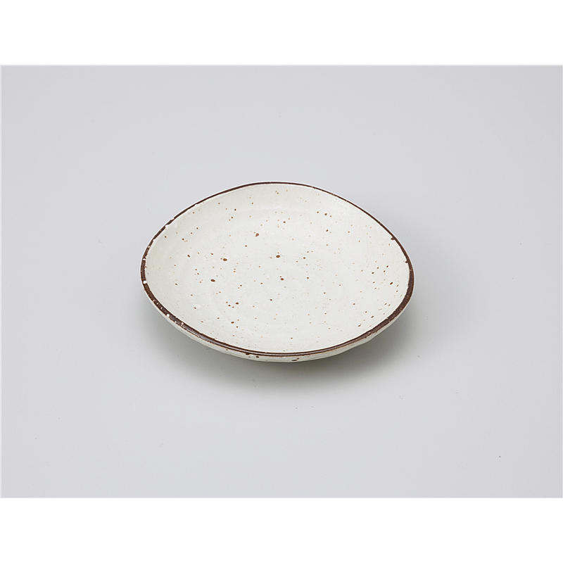 古林陶器 小皿 白化粧 三角3.0小皿 1118330660 1個（ご注文単位1個）【直送品】