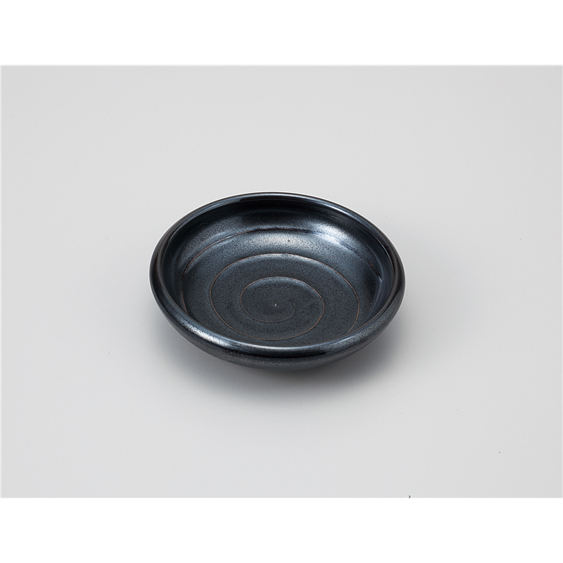 古林陶器 小皿 油滴天目3.0深皿 1118460540 1個（ご注文単位1個）【直送品】